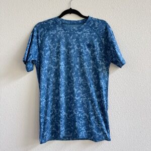 Rabbit Running Shirt Mens Small Blue VGUC RM168 Camo Performance Tee